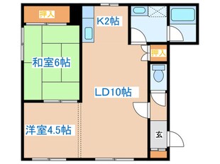 エクセレンス西町の物件間取画像